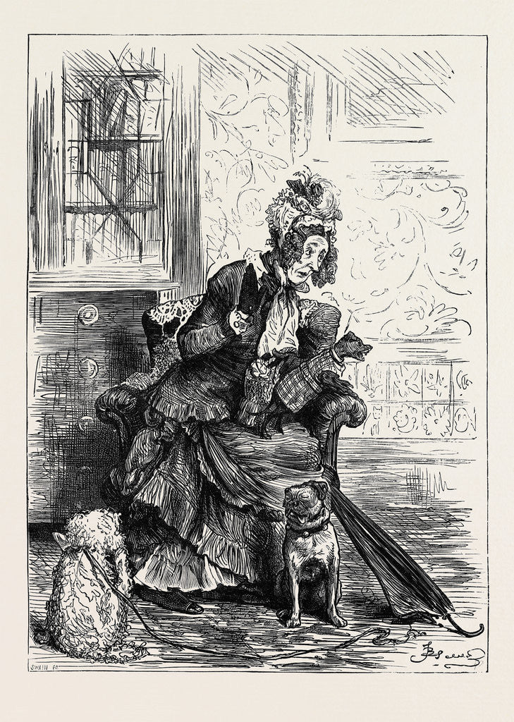 Detail of Miss Tabitha Monckton 1880 by Anonymous