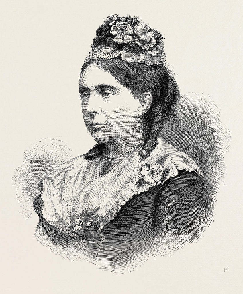 Detail of Her Grace the Duchess of Marlborough 1880 by Anonymous
