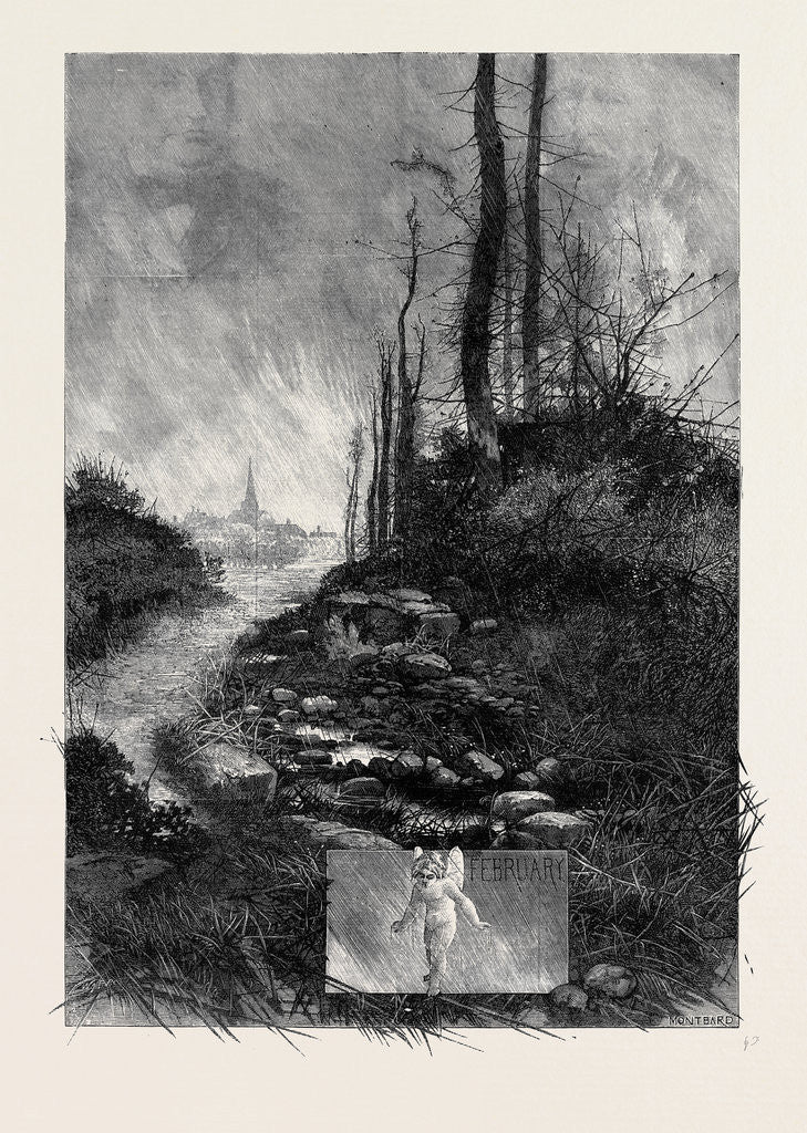 Detail of The Months: February by Anonymous