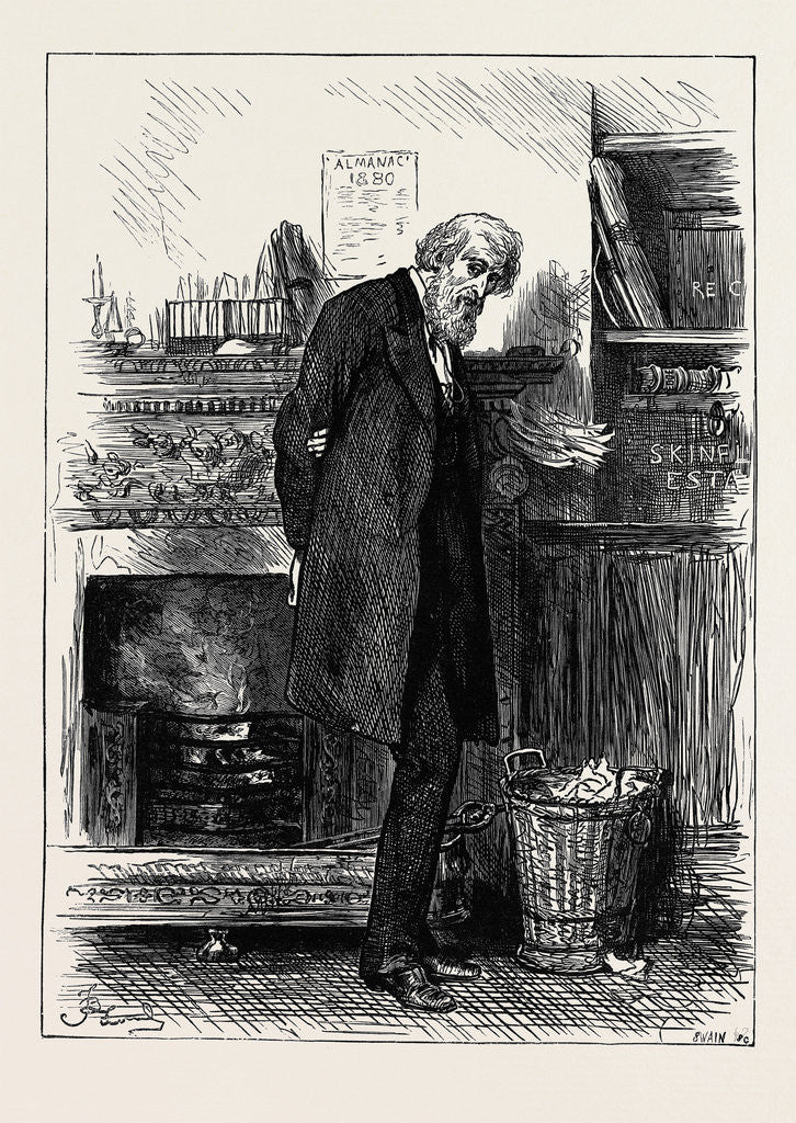 Detail of The Family Solicitor 1880 by Anonymous