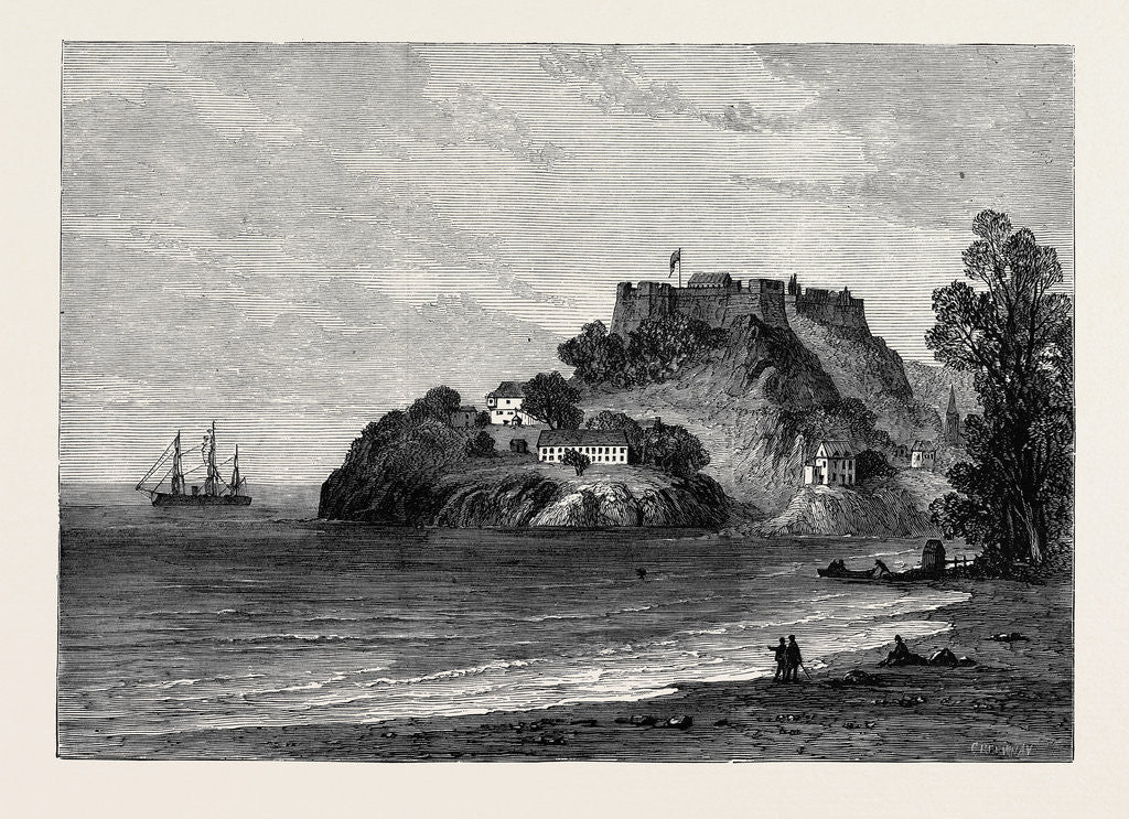 Detail of H.M.S. Bacchante Off Fort George Grenada 1880 by Anonymous