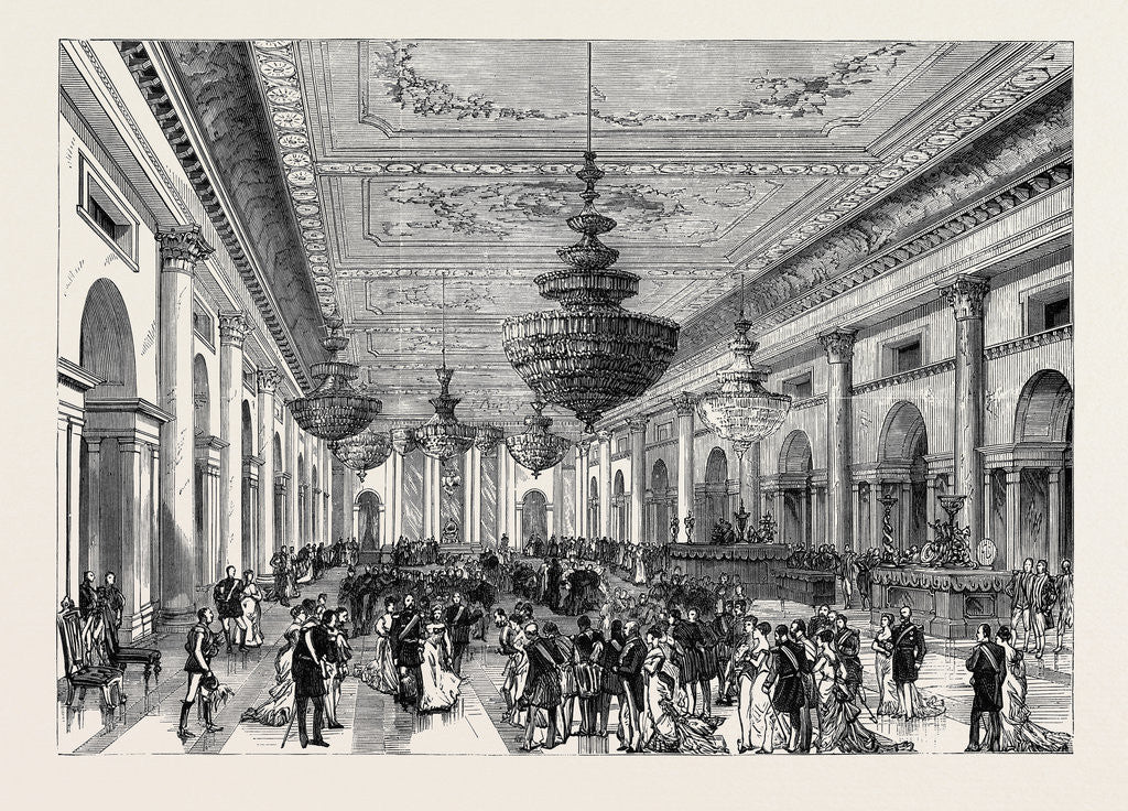 Detail of The Attempt on the Czar's Life: The Grand Ball-Room Winter Palace St. Petersburg Russia 1880 by Anonymous