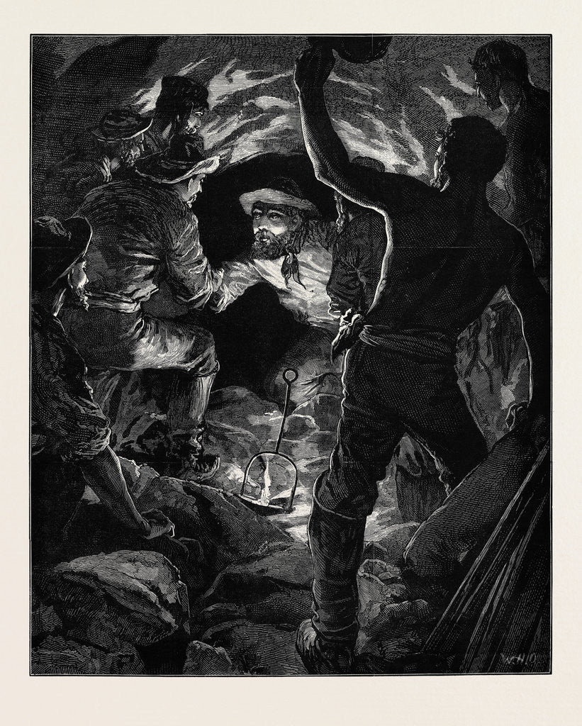 Detail of Completion of the St. Gothard Tunnel by Anonymous