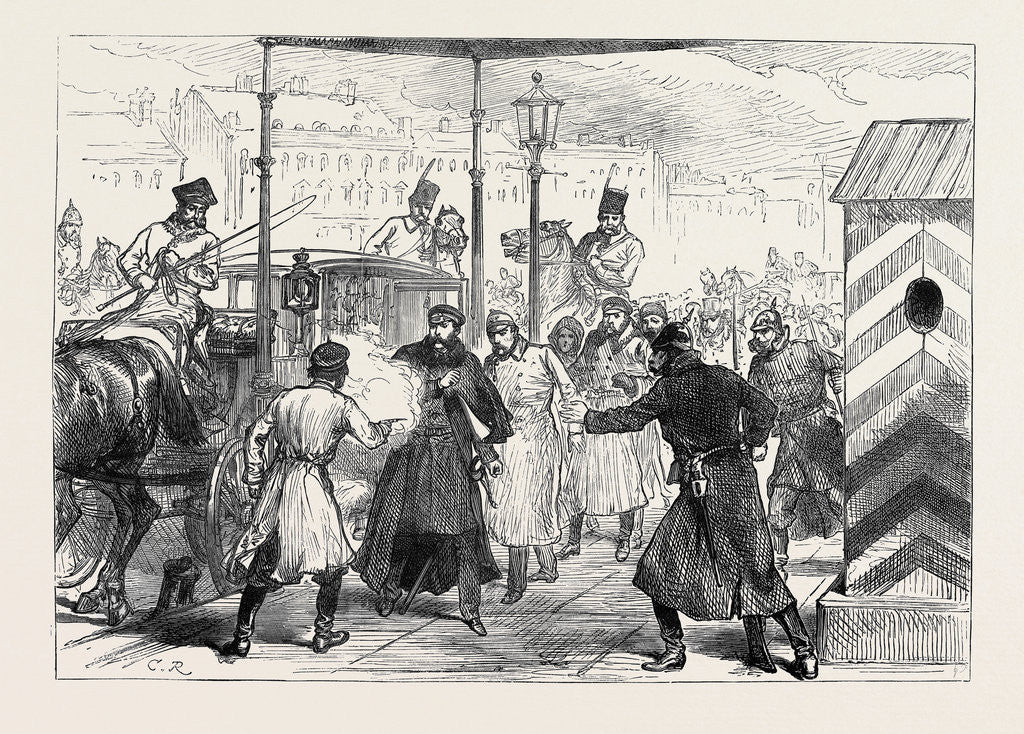 Detail of Attempt on the Life of Count Loris Melikoff St. Petersburg Russia 1880 by Anonymous