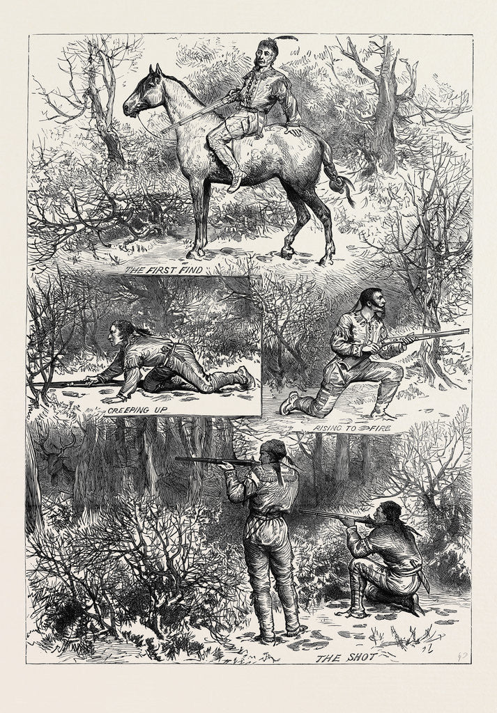 Detail of Hunting Sketches Among the Indians of Minnesota 1880 by Anonymous
