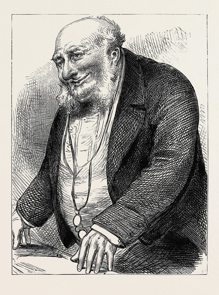 Detail of Election Sketches: The Chairman of Committee 1880 by Anonymous