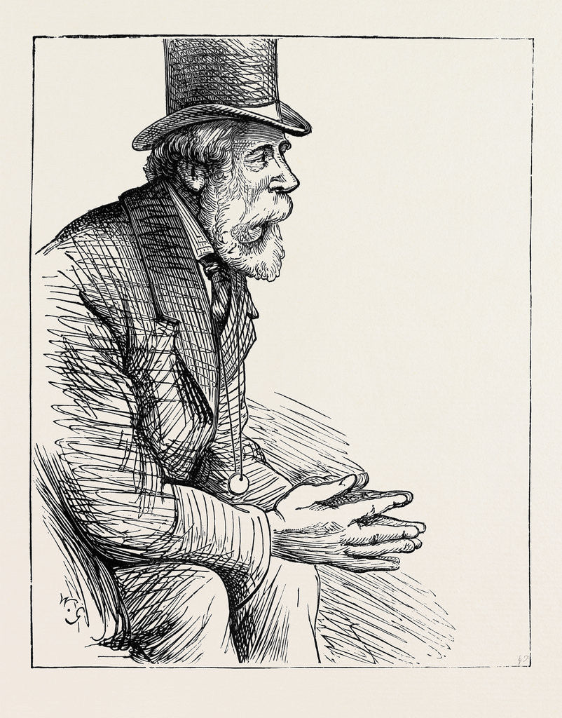 Detail of Election Sketches: Unconvinced 1880 by Anonymous