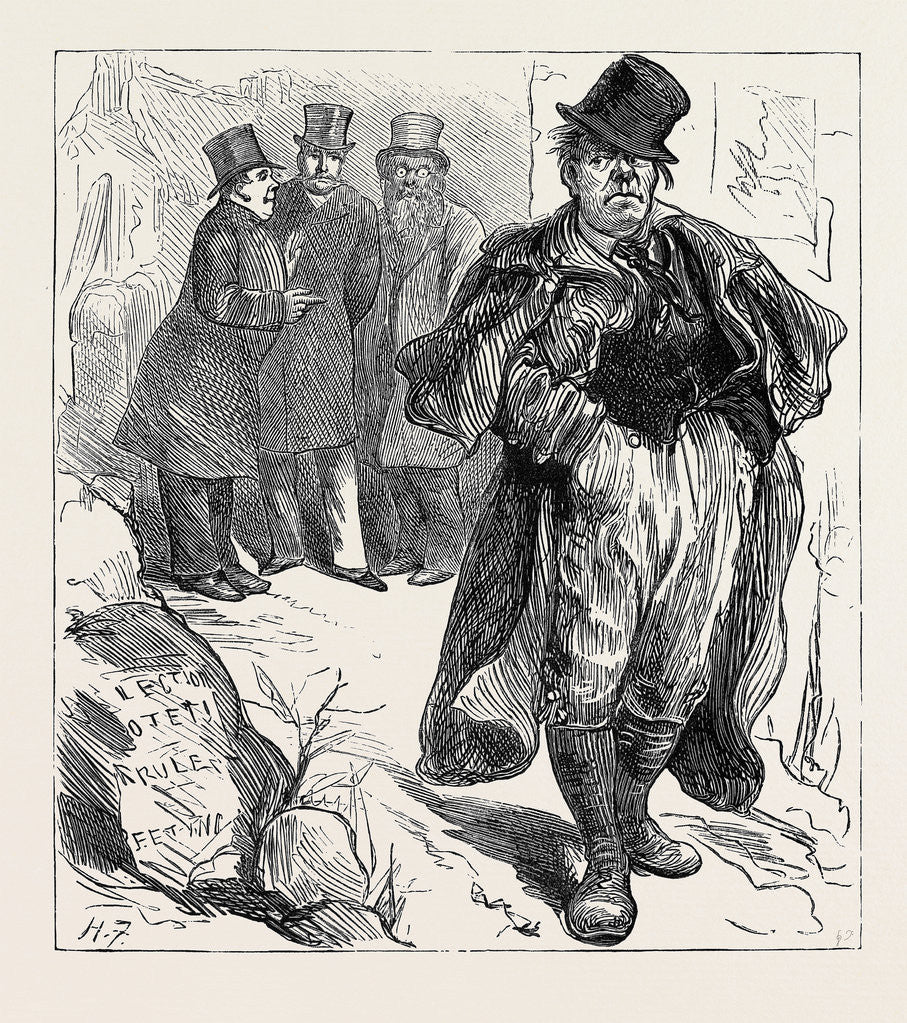 Detail of Election Sketches: The Irish Vote 1880 by Anonymous