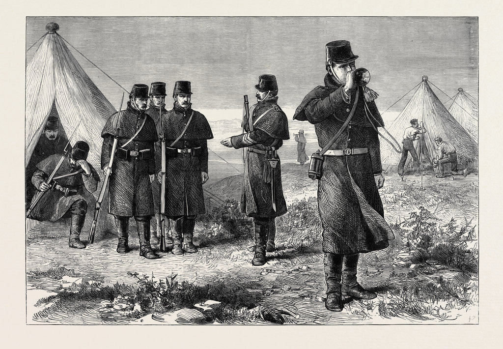 Detail of Sounding the Reveillé 1880 by Anonymous