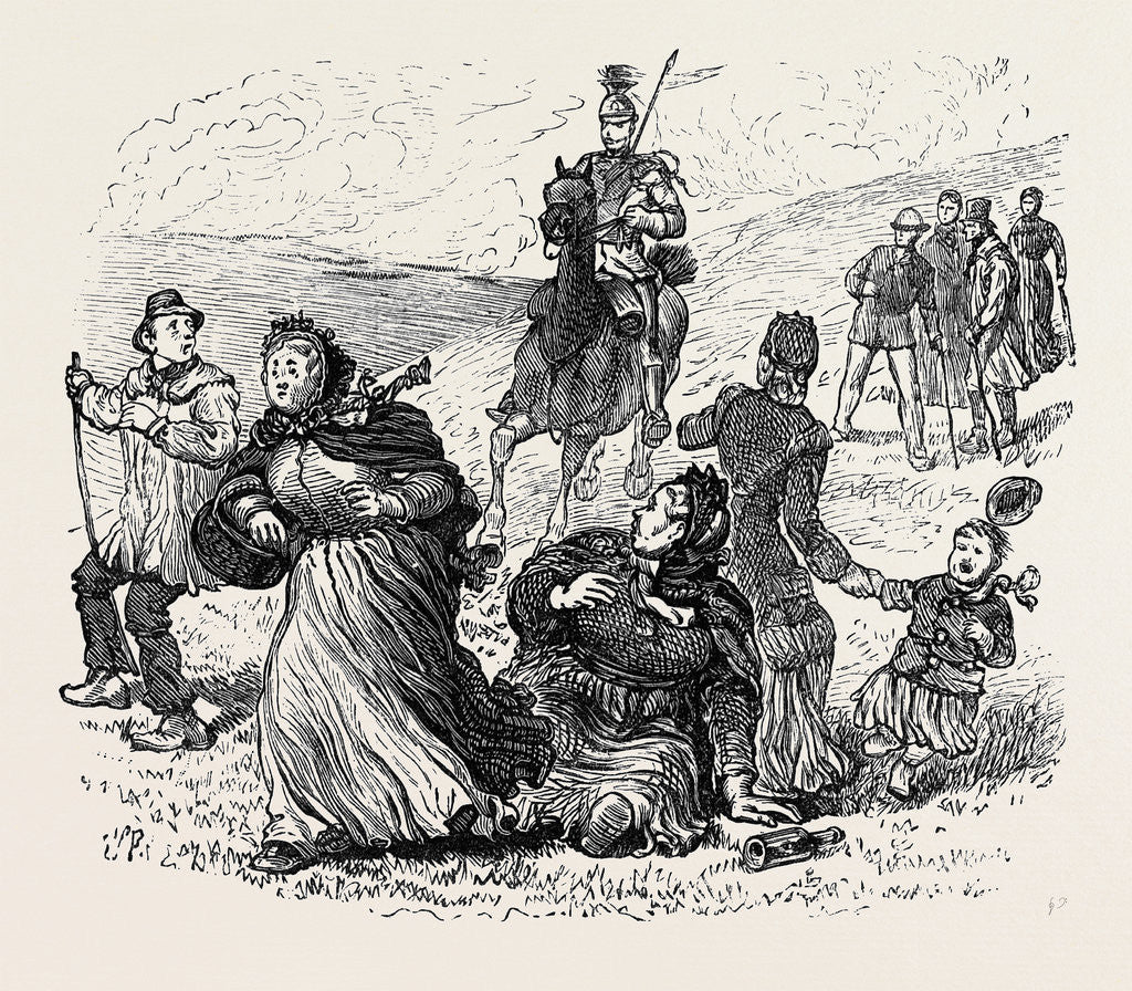 Detail of At the Brighton Theatre of War: Excursions. 1880 by Anonymous