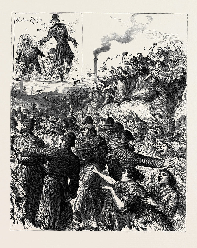 Detail of The Scotch Elections: Polling at Peebles Procession of Faggot Voters 1880 by Anonymous