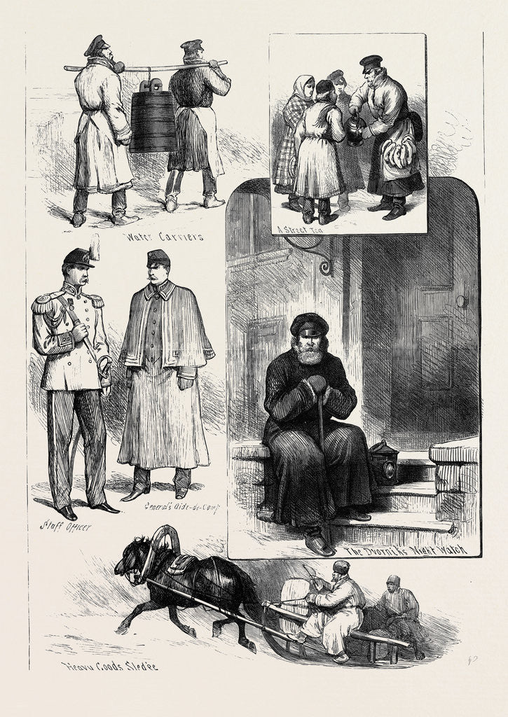 Detail of Sketches in Russia 1880 by Anonymous