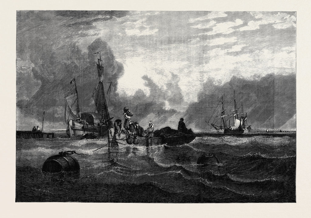 Detail of Passage Boat on the Scheldt. From the Picture by C. Stanfield R.A. In the Sheepshanks Collection 1880 Schelde L'Escaut by Anonymous