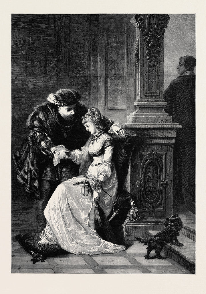 Detail of Henry VIII. And Anne Boleyn, from the National Gallery of Art at Melbourne Australia 1880 by Anonymous