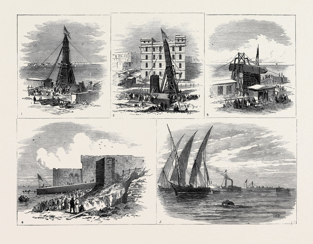 Detail of Removal of Another Obelisk from Alexandria for Transport to New York by Anonymous