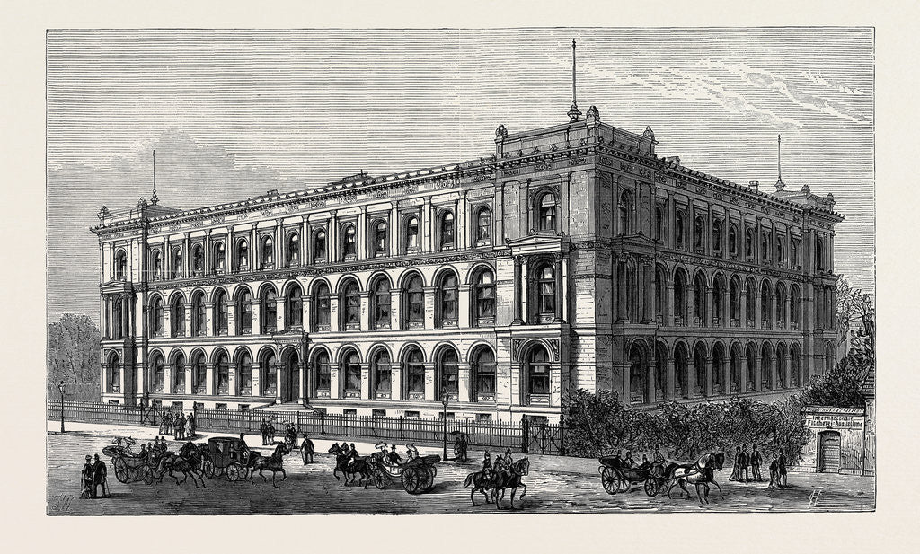 Detail of The Agricultural Museum Berlin Where the International Fisheries Exhibition is Held Germany 1880 by Anonymous