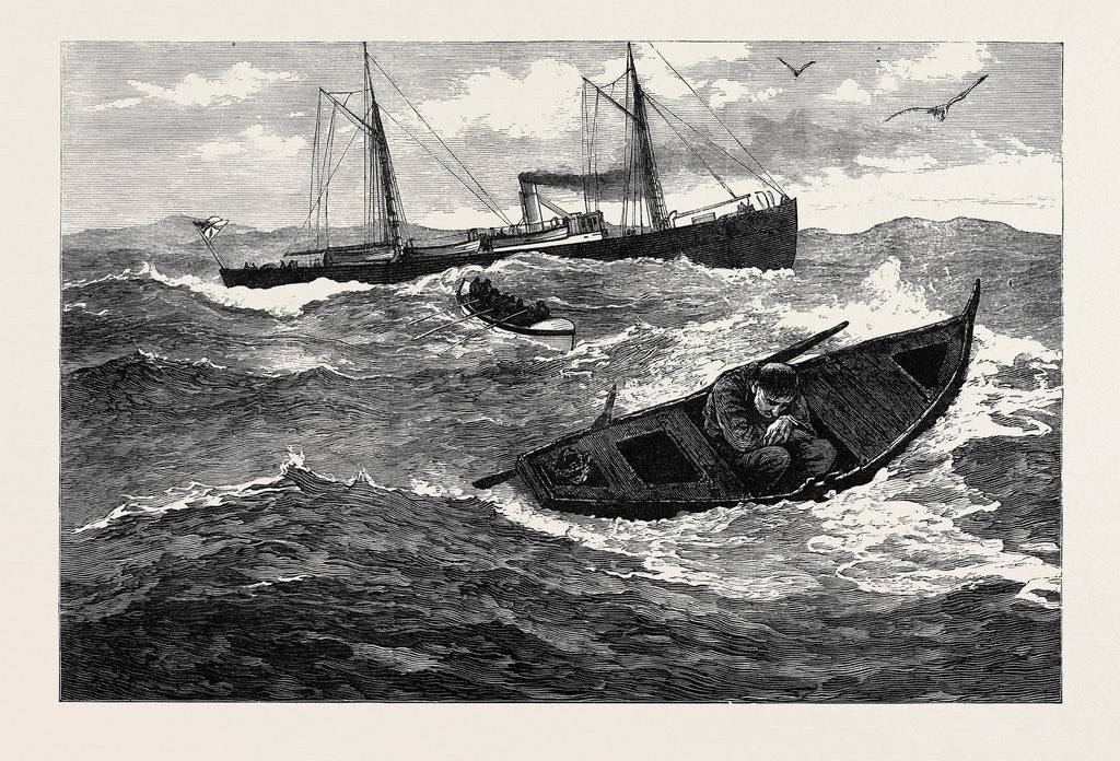 Detail of An Incident During the Search for H.M.S. Atalanta 1880 by Anonymous