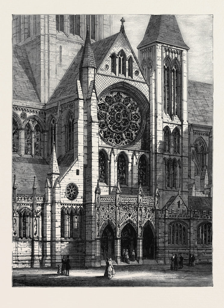 Detail of The New Cathedral of Truro (the Architect's Design): Entrance to the South Transept 1880 by Anonymous