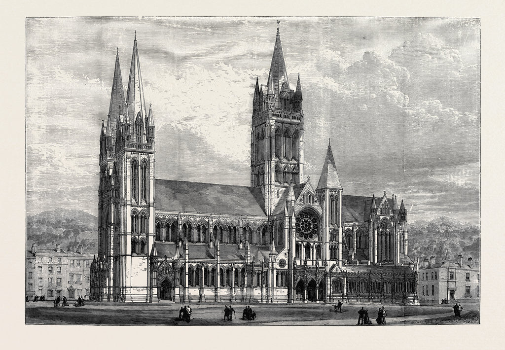 Detail of The New Cathedral of Truro (Drawing of the Architect's Design) 1880 by Anonymous