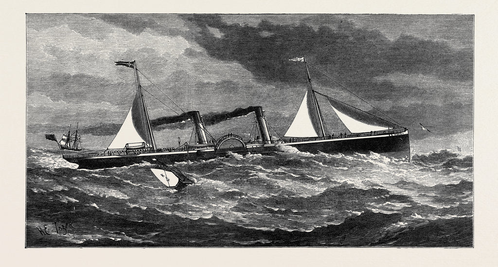 Detail of The Holyhead and Kingstown Steamboat Violet Constructed of Steel 1880 by Anonymous