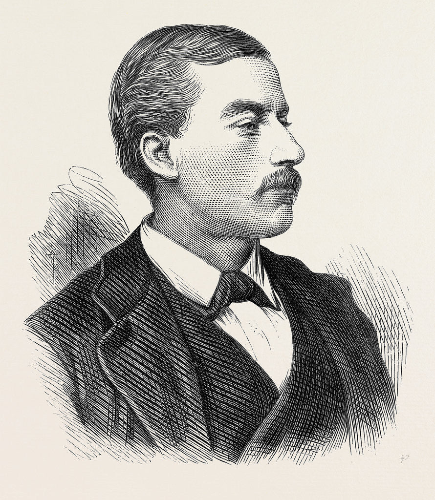 Detail of The Late Lieutenant Alfred Charteris 1874 by Anonymous