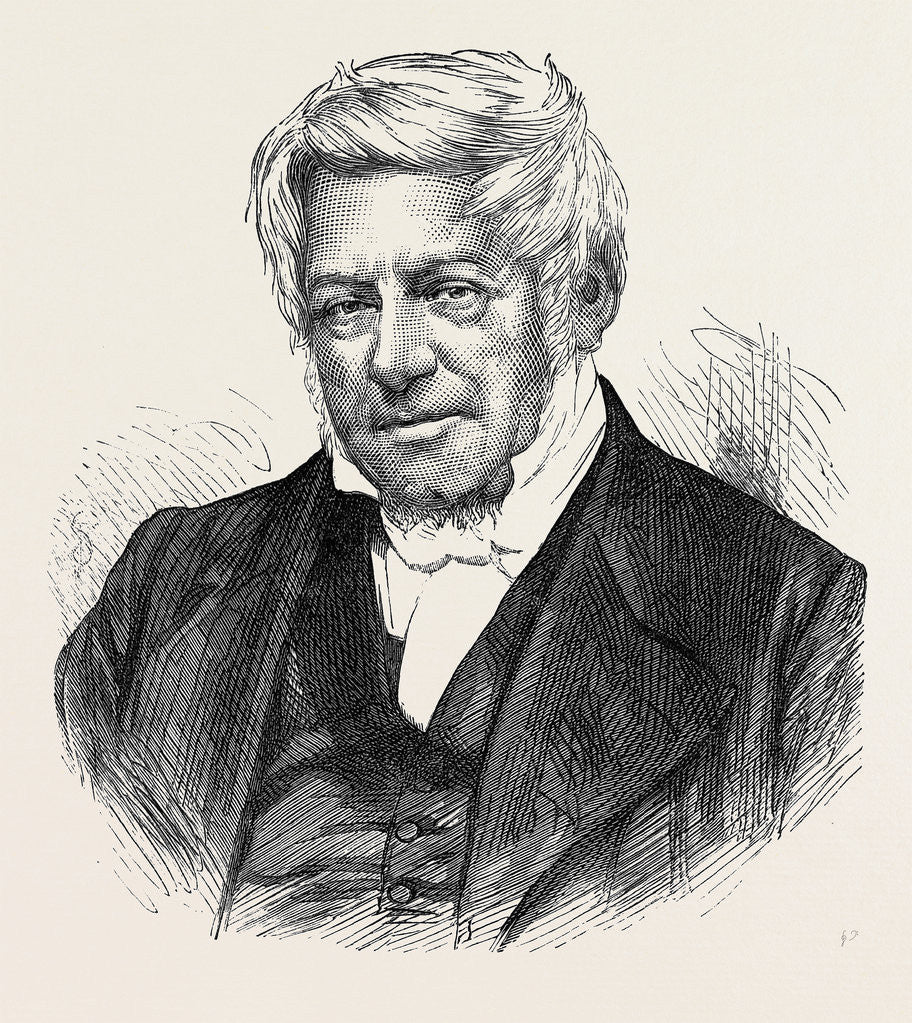 Detail of The Late Mr. J.A. Galignani of Paris 1874 by Anonymous