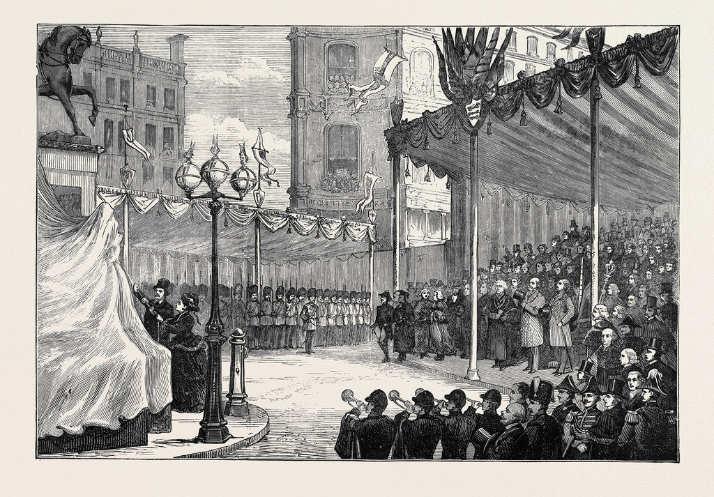 Detail of Unveiling the Statue of the Late Prince Consort in Holborn Circus London 1874 by Anonymous