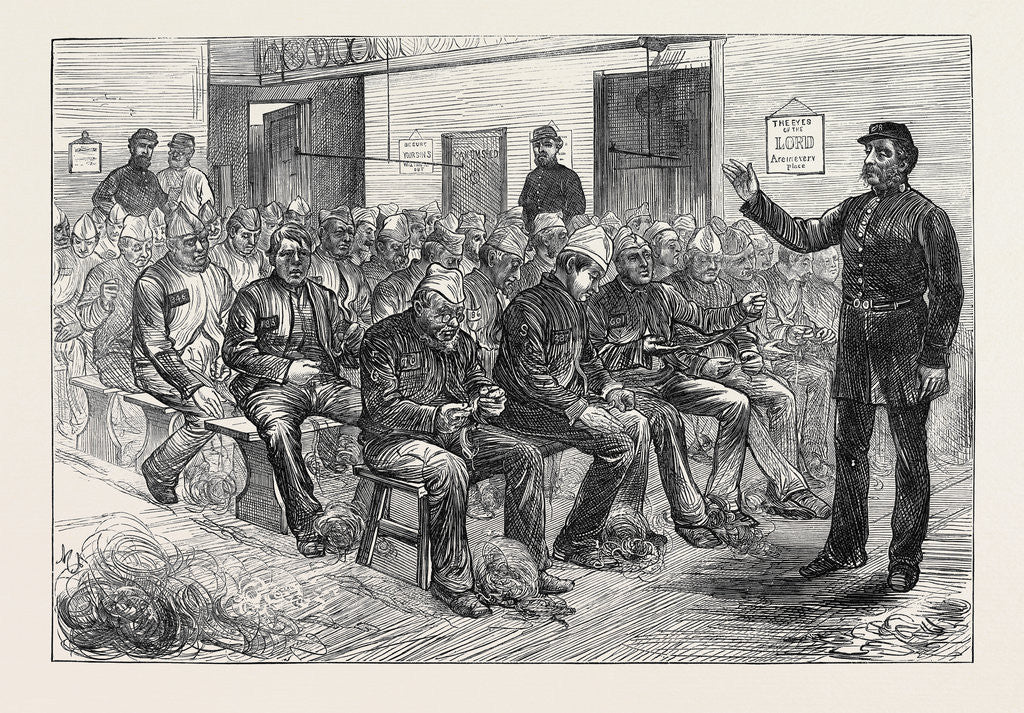 Detail of The Clerkenwell House of Correction: The Oakum Shed 1874 by Anonymous