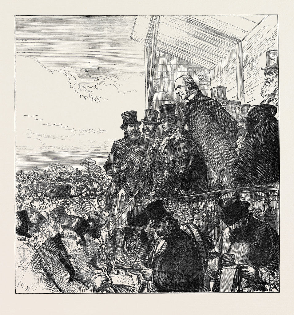 Detail of The General Election: Mr. Gladstone Addressing the Electors of Greenwich on Blackheath 1874 by Anonymous