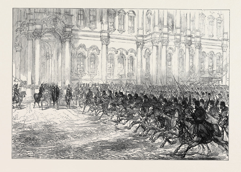 Detail of Royal Marriage Festivities at St. Petersburg: Review Before the Emperor the Prince of Wales and the Crown Prince of Prussia 1874 by Anonymous