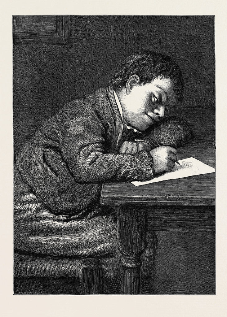Detail of The Valentine, 1874 by Anonymous