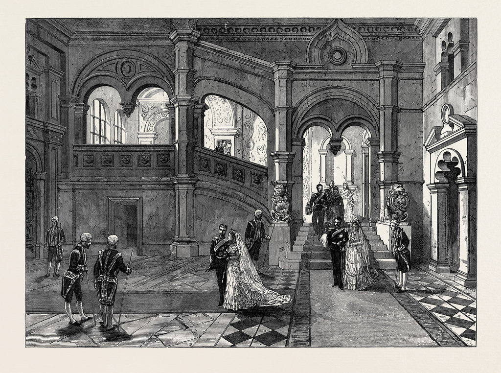Detail of Moscow: Staircase in the Ancient Part of the Kremlin Russia 1874 by Anonymous
