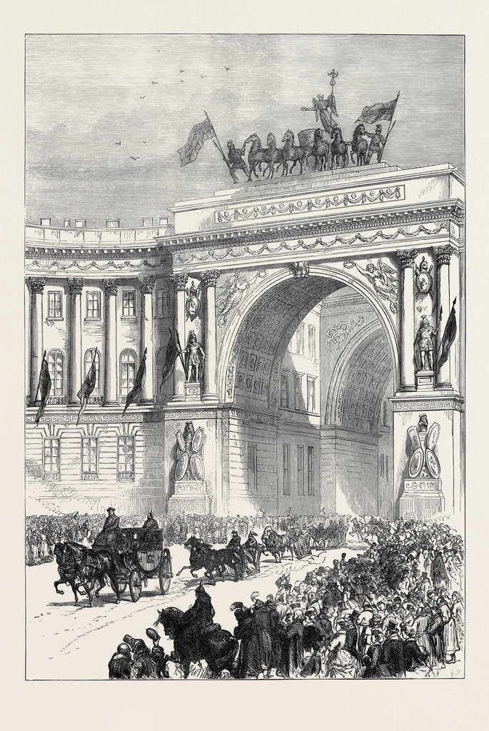 Detail of Arrival of the Emperor of Austria at St. Petersburg Russia 1874 by Anonymous