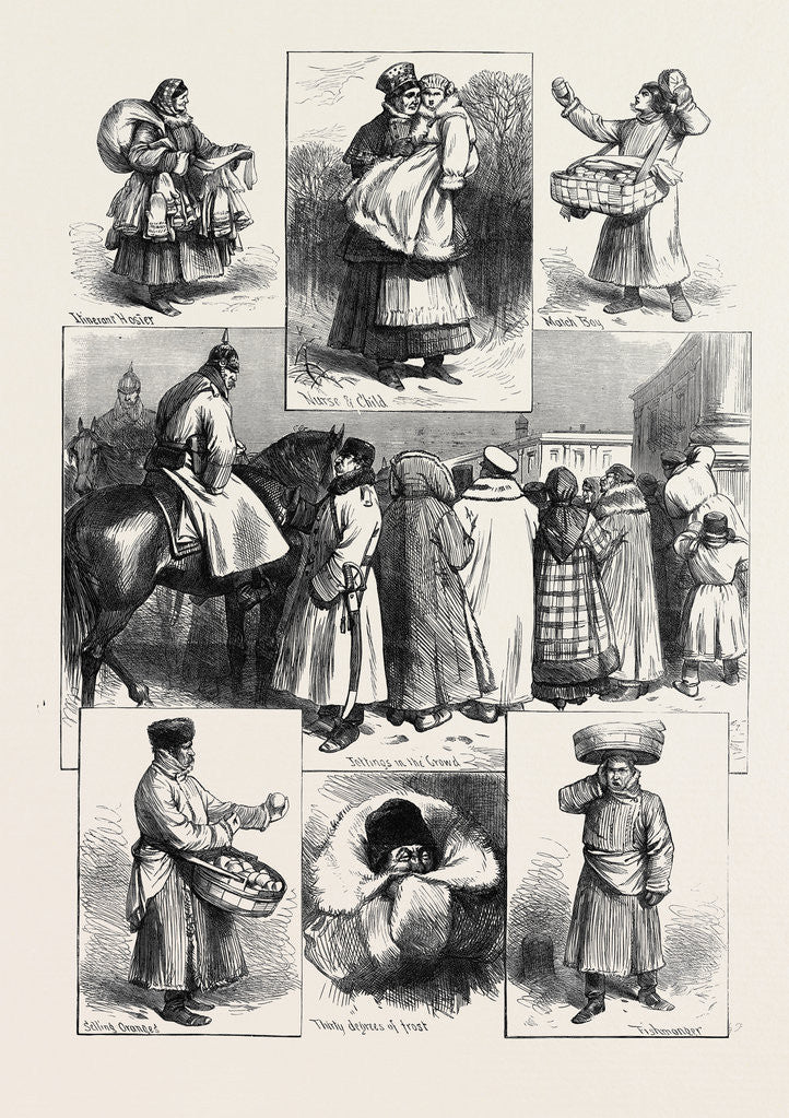 Detail of Russia: Sketches in St. Petersburg During the Royal Marriage Festivities by Anonymous