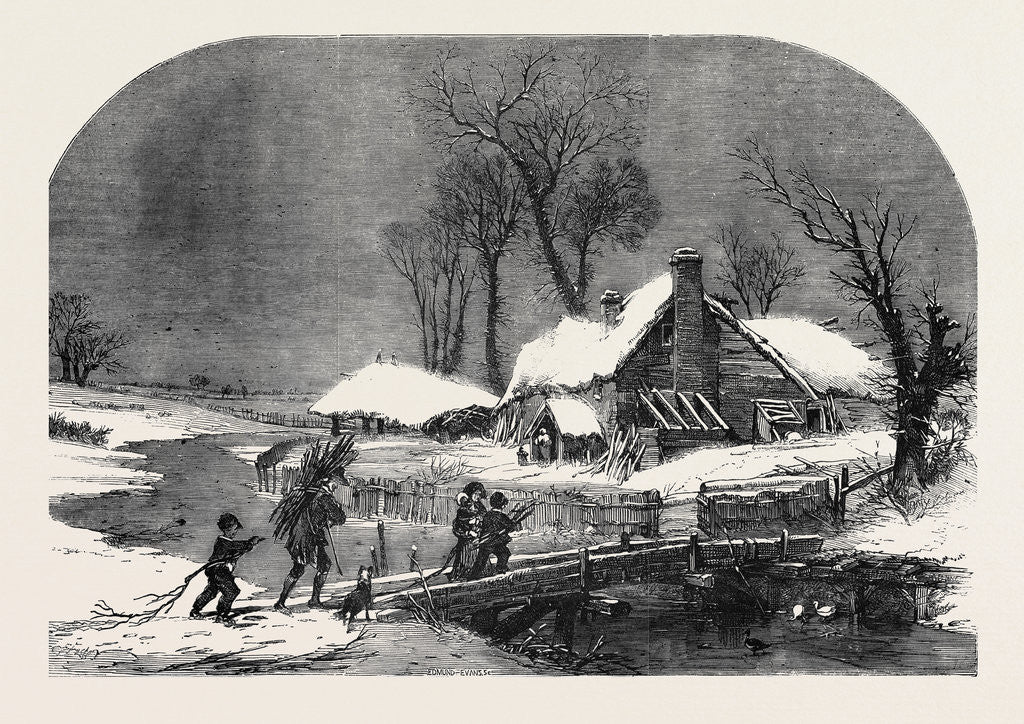 Detail of A Winter Scene by Anonymous