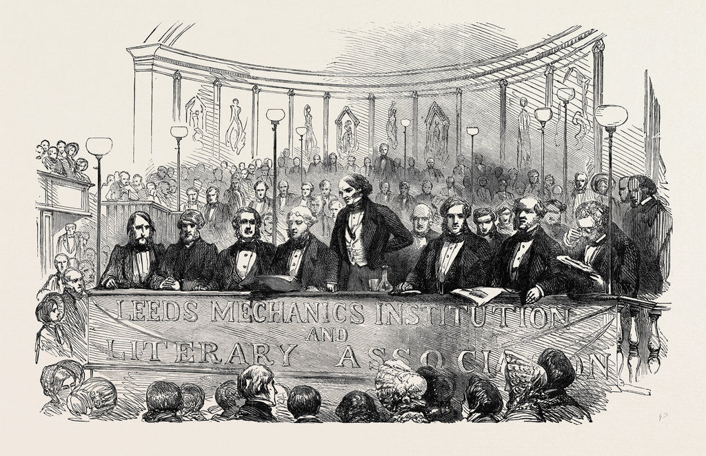 Detail of Lord John Russell at the Soiree of the Leeds Mechanics' Institution and Literary Society. by Anonymous