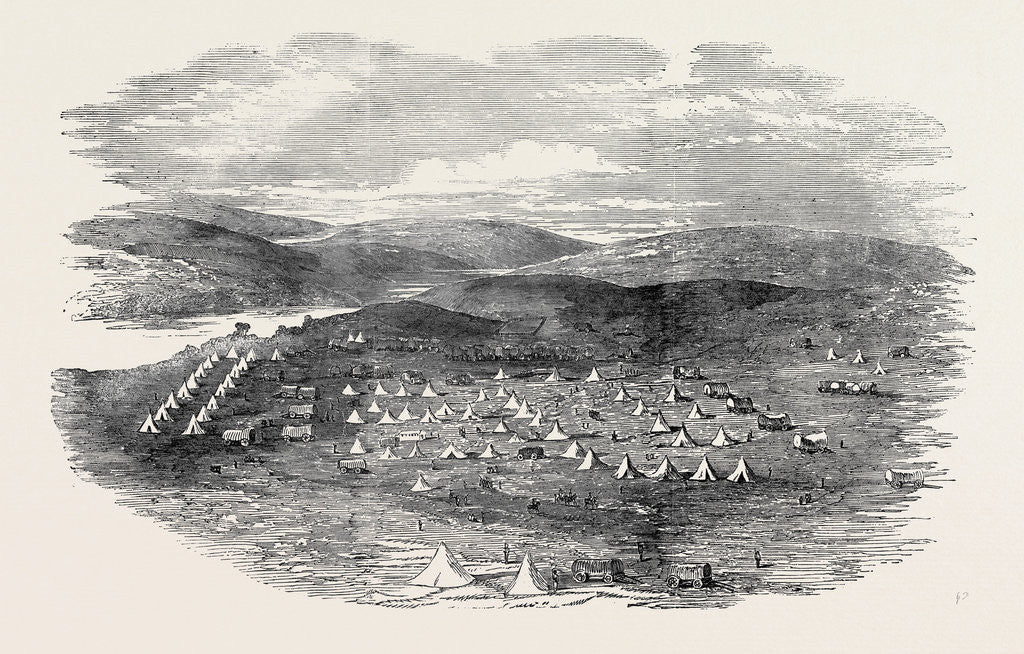 Detail of The British Camp, Beyond the Kei by Anonymous