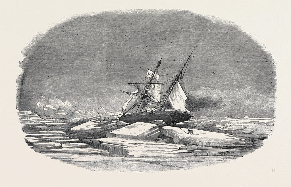 Detail of Perilor's Position of the Isabel in the Ice, Off Talbot Inlet; the Search for Sir John Franklin by Anonymous