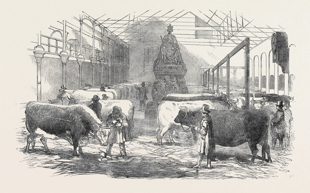 Detail of The Smithfield Club Cattle Show-Yard by Anonymous