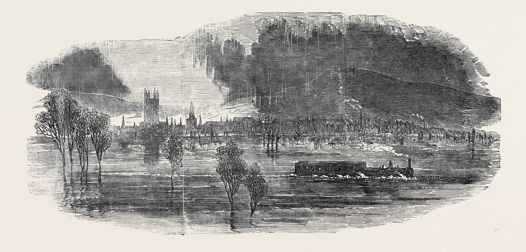 Detail of Flood at Gloucester, 1852 by Anonymous