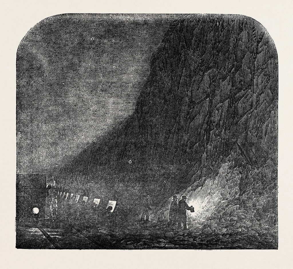 Detail of Stoppage of the Mail-Train in the Blisworth Cutting, London and North-Western Railway. by Anonymous