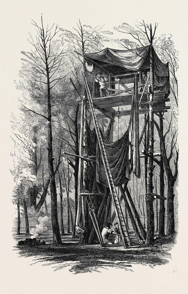 Detail of Artesian Boring Machinery, for Obtaining Water for the New Crystal Palace, at Sydenham by Anonymous
