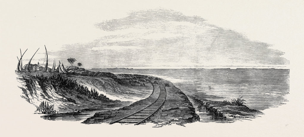 Detail of Railway Works, and Temporary Rails, Near Alexandria by Anonymous