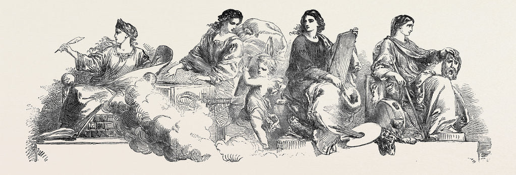 Detail of Literature, Music, Fine-Arts, Drama, Science by Anonymous