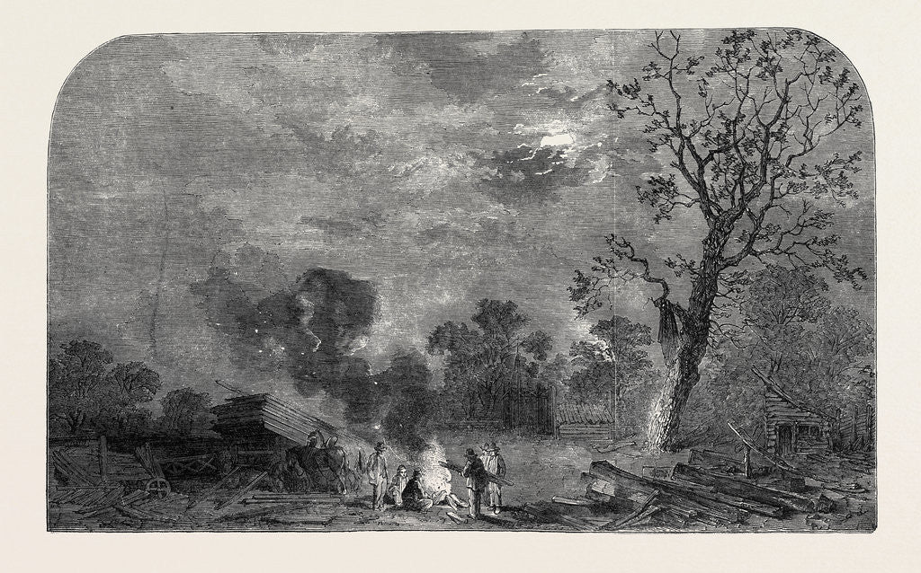 Detail of The Old Crystal Palace in Hyde Park: Site of the Transept, North-East, 1852 by Anonymous