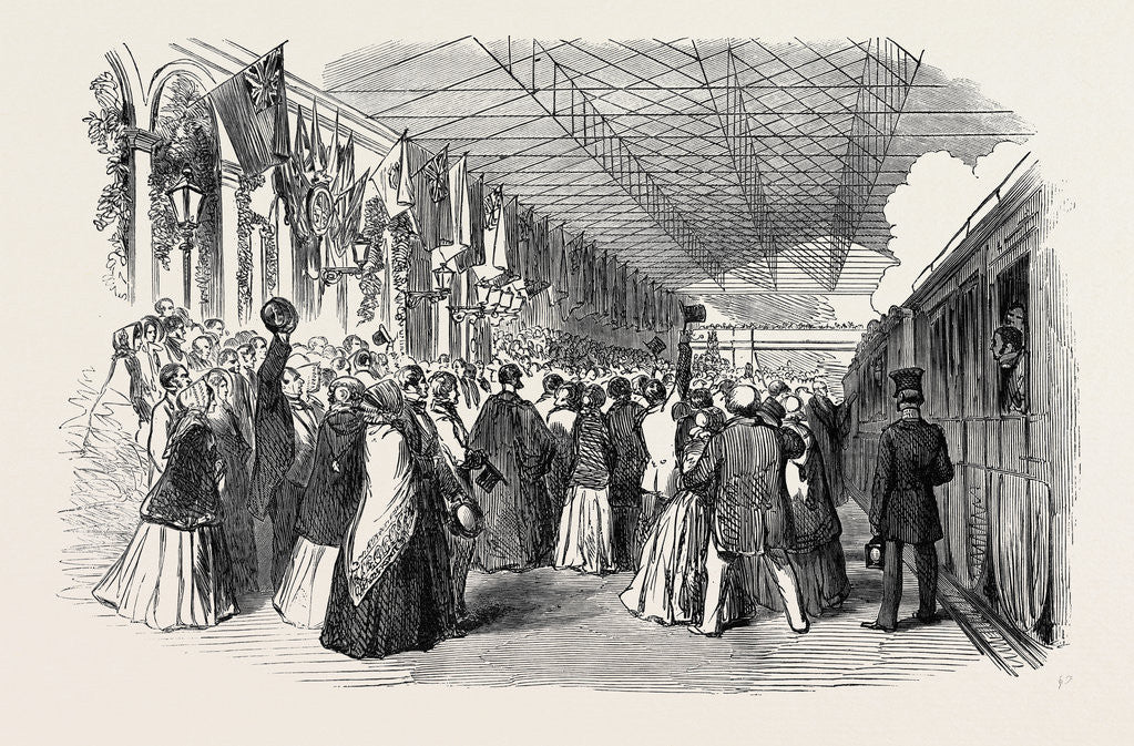 Detail of Reception of Queen Victoria at the Chester Station, 1852 by Anonymous