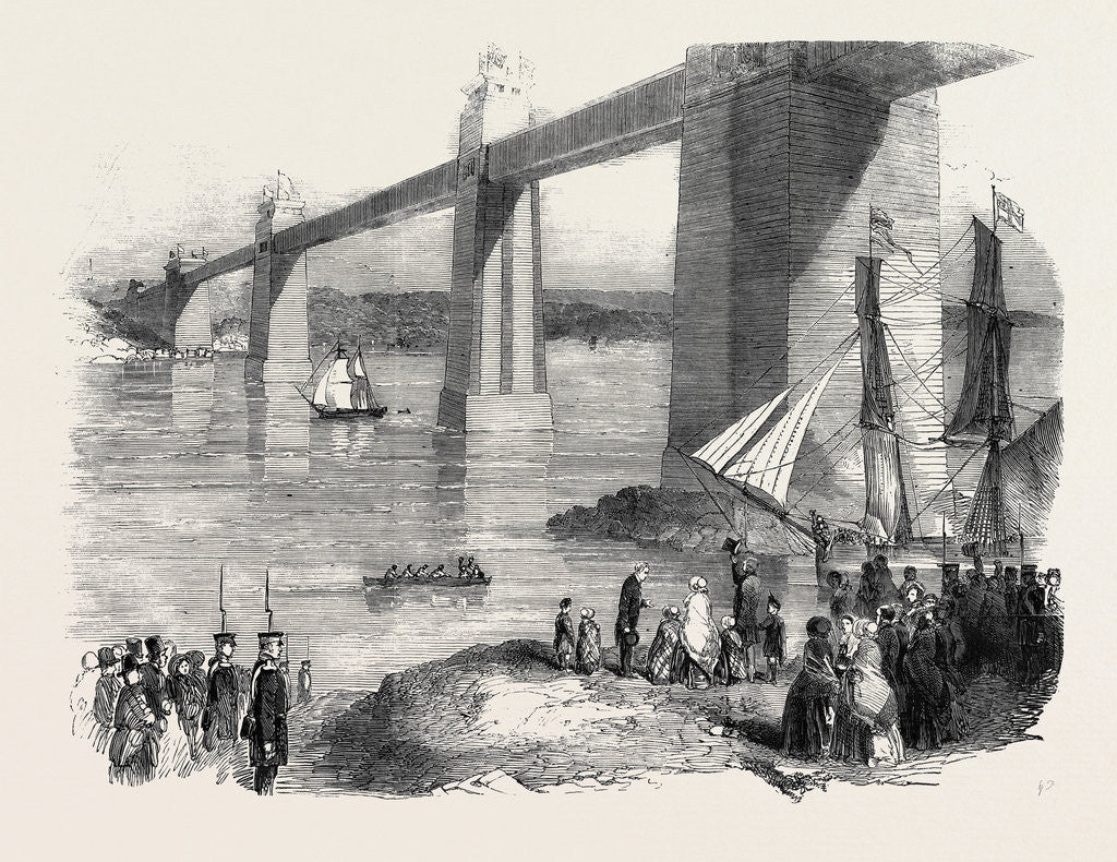 Detail of Her Majesty's Visit to the Britannia Tubular Bridge, 1852 by Anonymous
