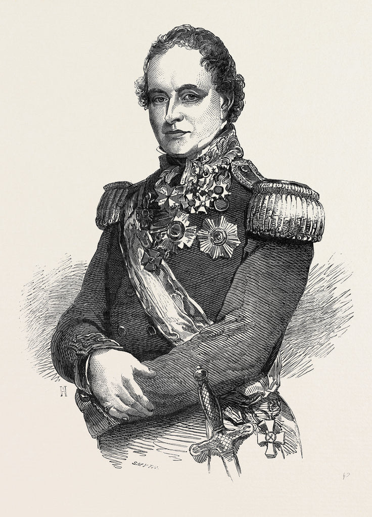 Detail of The Right Hon. General Lord Viscount Hardinge, G.C.B., Commanding-in-Chief Her Majesty's Forces, 1852 by Anonymous
