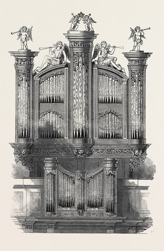 Detail of The Organ at St. James's Church, Piccadilly, Originally Constructed for King James II. by Anonymous
