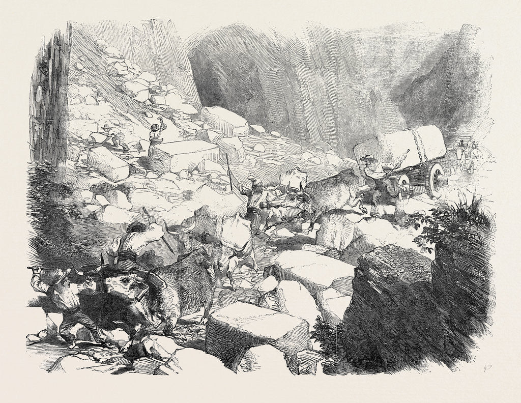 Detail of The Marble Quarries of Carrara by Anonymous